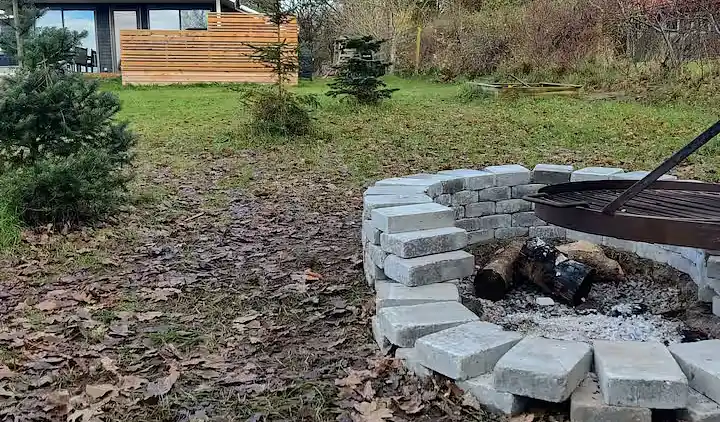 Ferienhaus mit Whirlpool in ruhiger Natur