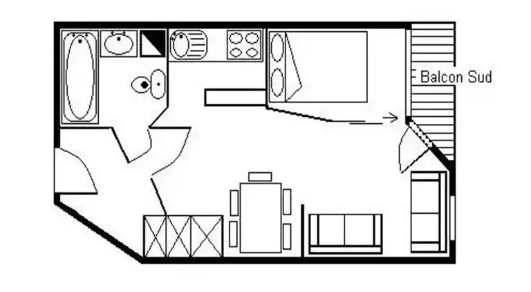 Apartment in Saint-Martin-de-Belleville