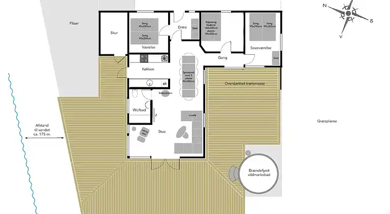 Ferienhaus mit Panoramablick auf Lammefjorden