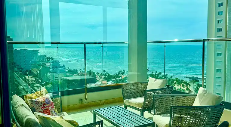 JuanDolio Penthouse, 3 Schlafzimmer, Strandlage gegenüber