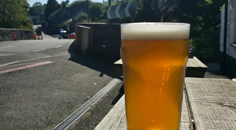 Luxuriöse walisische Holzhütte