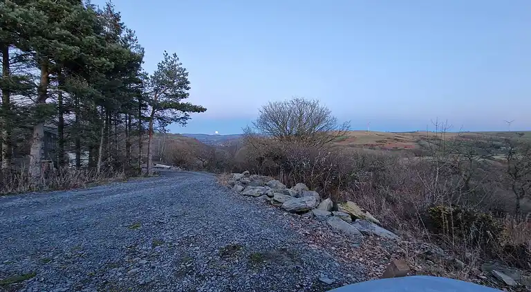 Luxuriöse walisische Holzhütte