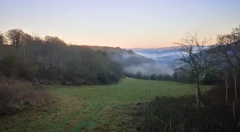 Luxuriöse walisische Holzhütte