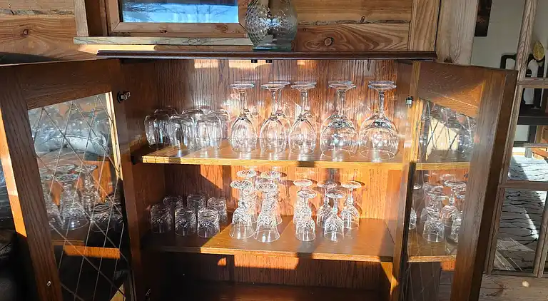 Luxuriöse walisische Holzhütte