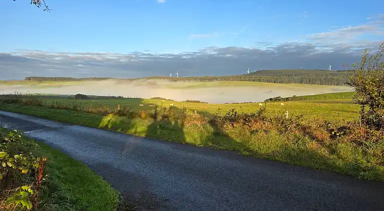Luxuriöse walisische Holzhütte