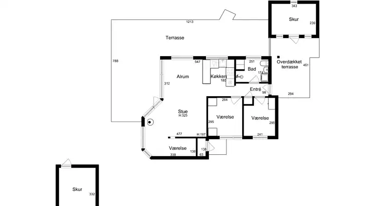 Flot sommerhus fra 2008 med ude spa