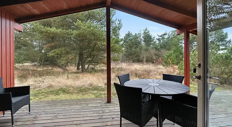 Naturnahes Ferienhaus nahe Meer und Strand