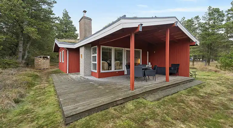 Naturnahes Ferienhaus nahe Meer und Strand