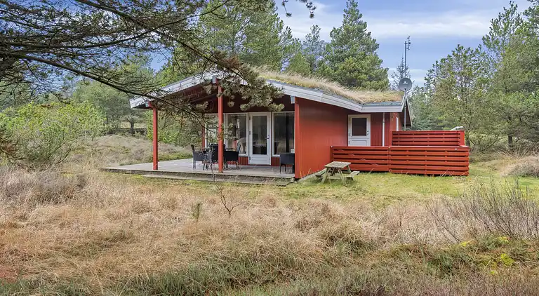 Naturnahes Ferienhaus nahe Meer und Strand