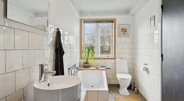 Idyllischer Hof von 1857 in Langelands Natur