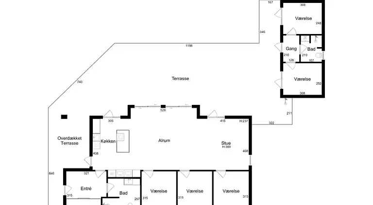 Modernes Ferienhaus mit Annex und 10 Betten