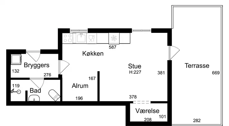 Helle Ferienwohnung in Skagen nahe Strand