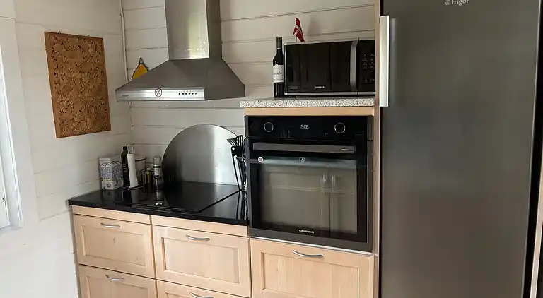 Moderne sommerhus med vildmarksbad og nær vandet