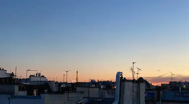 Penthouse avec terrasse privée et vue