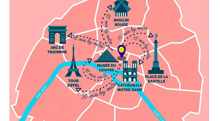 Penthouse avec terrasse privée et vue