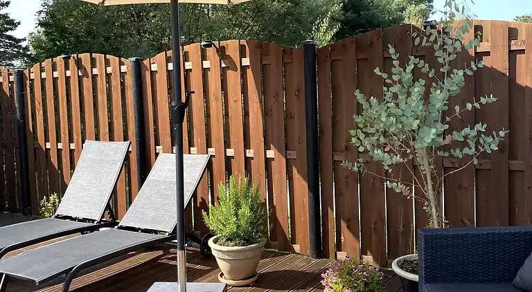 Strandnahes Refugium mit Garten und Sauna