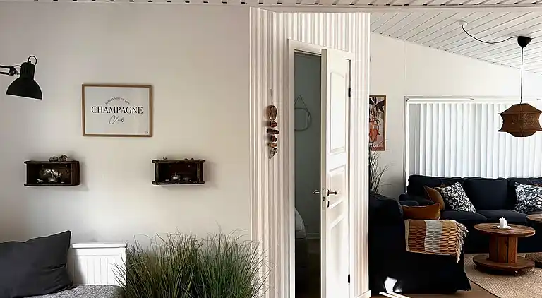 Strandnahes Refugium mit Garten und Sauna