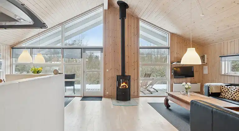 Feriehus med spa og sauna, tæt på natur