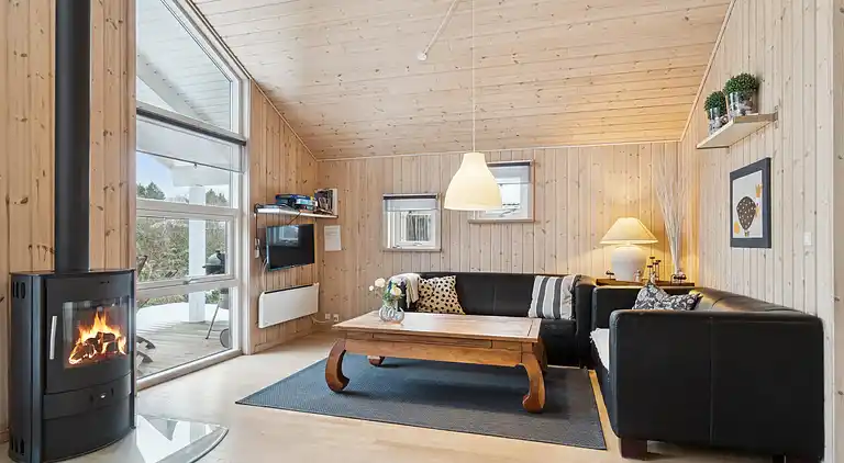 Feriehus med spa og sauna, tæt på natur