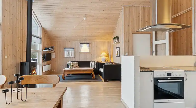 Feriehus med spa og sauna, tæt på natur