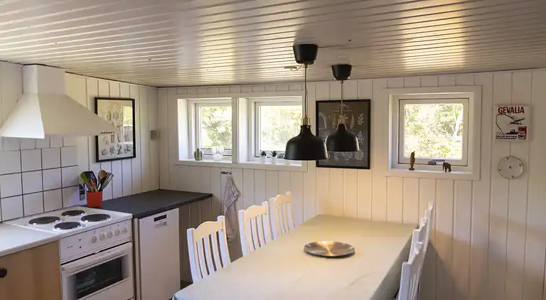 Gemütliches Ferienhaus 100 m vom Sandstrand