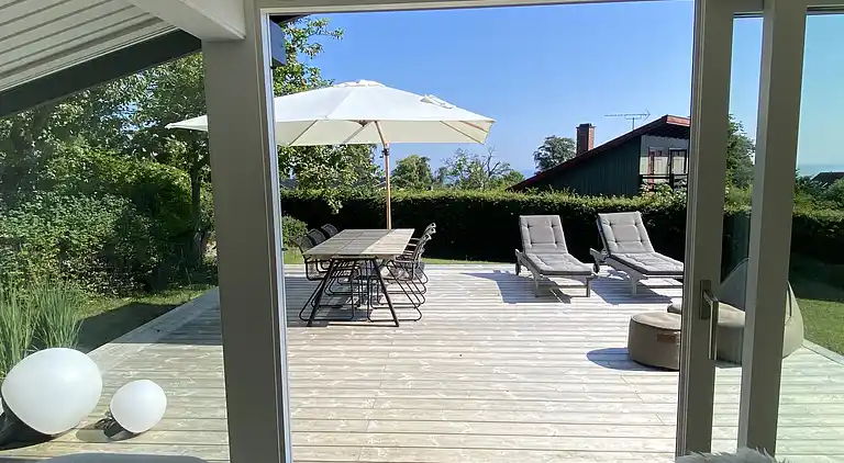 Sommerhus nær vannkanten på Bornholm