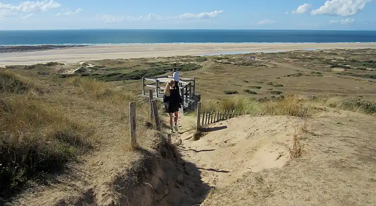Maison en bord de mer dans les dunes