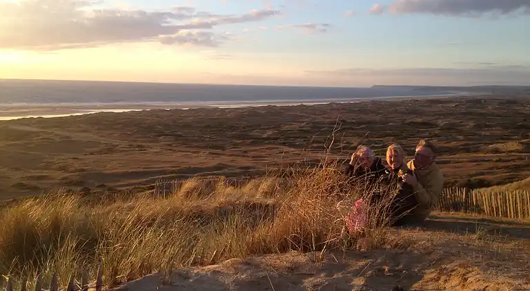 Maison en bord de mer dans les dunes