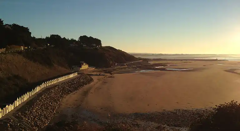 Maison en bord de mer dans les dunes
