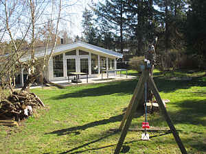 Lyst feriehus kun 300 m fra vannet