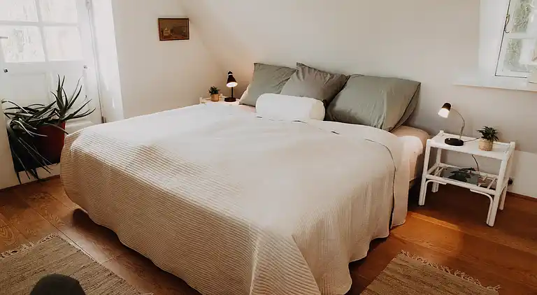 Idyllisches Haus auf einem Reiterhof