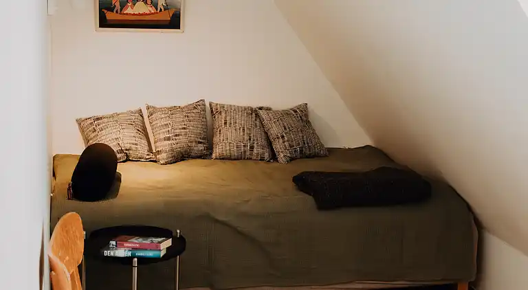 Idyllisches Haus auf einem Reiterhof