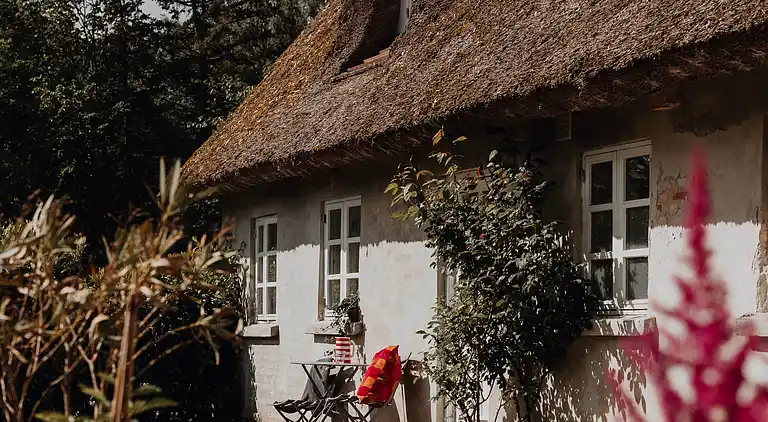 Idyllisches Haus auf einem Reiterhof