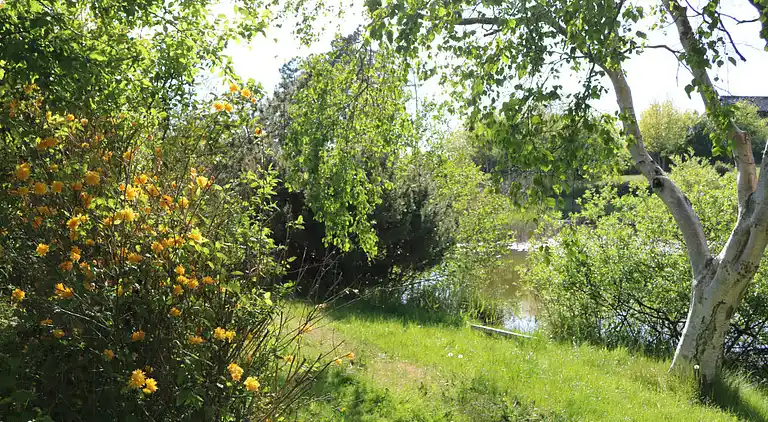 Naturoase mit Privatsee nah am Strand