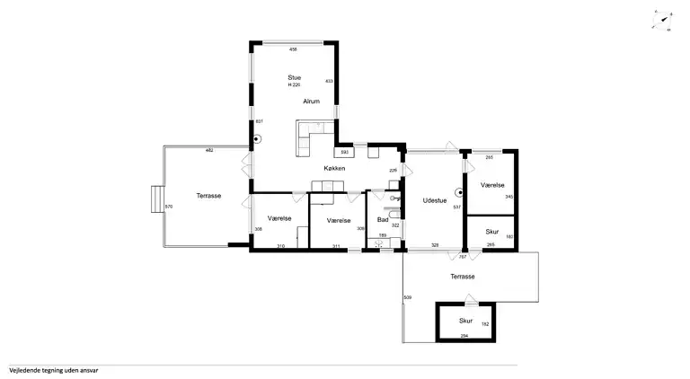 Rolig ferie i Hemmet – 300 m til vandet