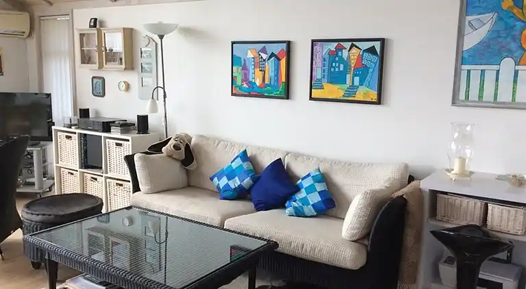 Sommerhaus mit Panoramablick über den Strand