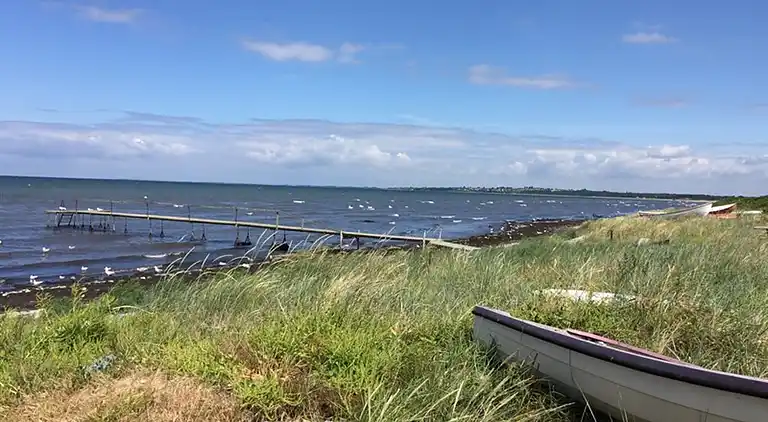 Sommerhaus mit Panoramablick über den Strand