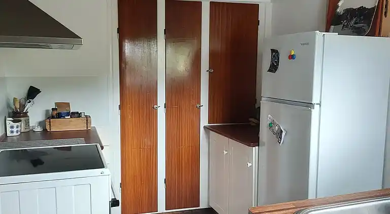 Fiskerhus med skøn  havudsigt ved Listed havn.