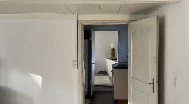 Fiskerhus med skøn  havudsigt ved Listed havn.