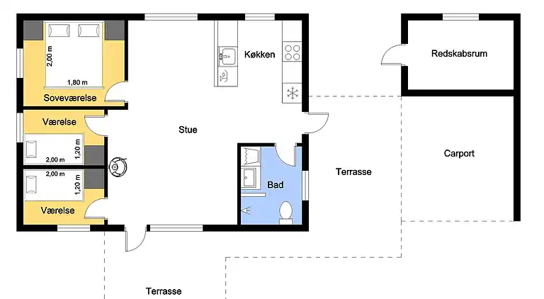 Ferienhaus in Nørre Fjand