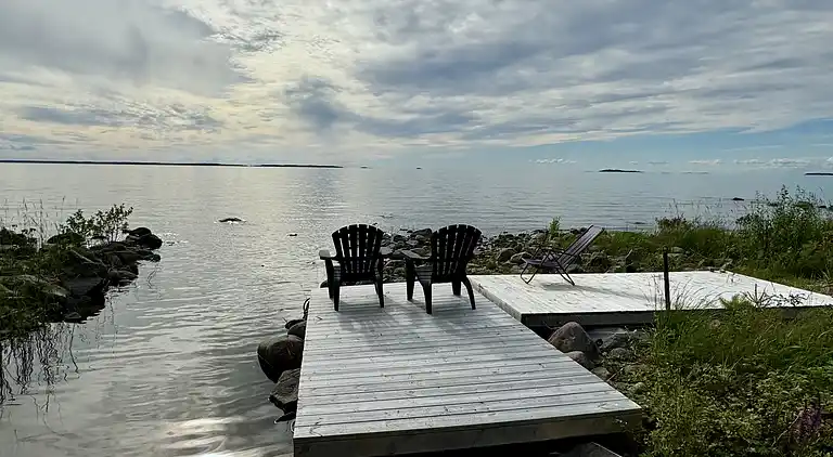 Panoramic view at the shore of Lake Vänern
