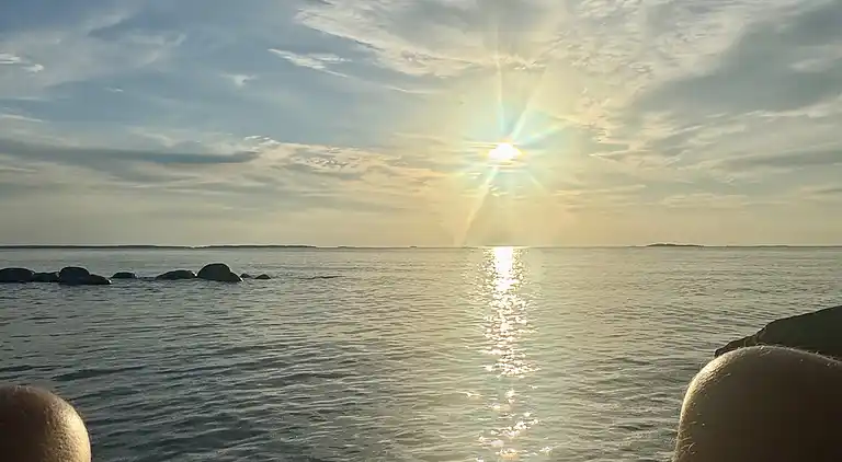 Panoramic view at the shore of Lake Vänern