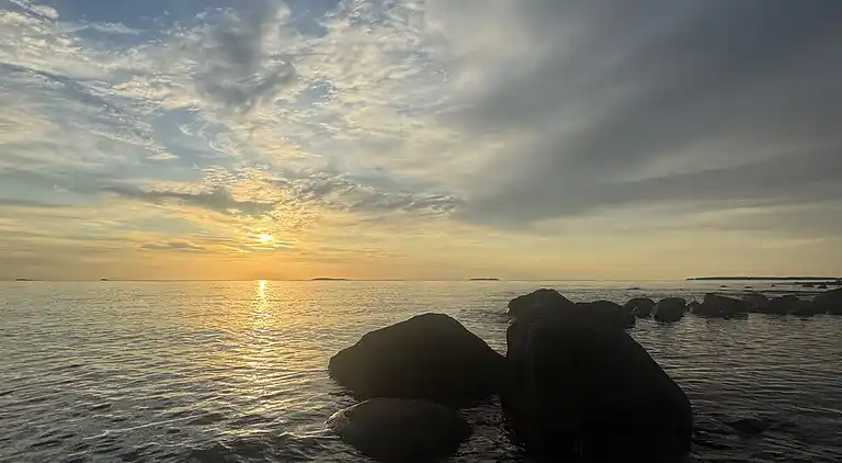 Panoramic view at the shore of Lake Vänern