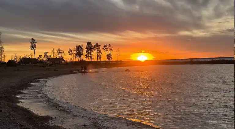 Panoramic view at the shore of Lake Vänern