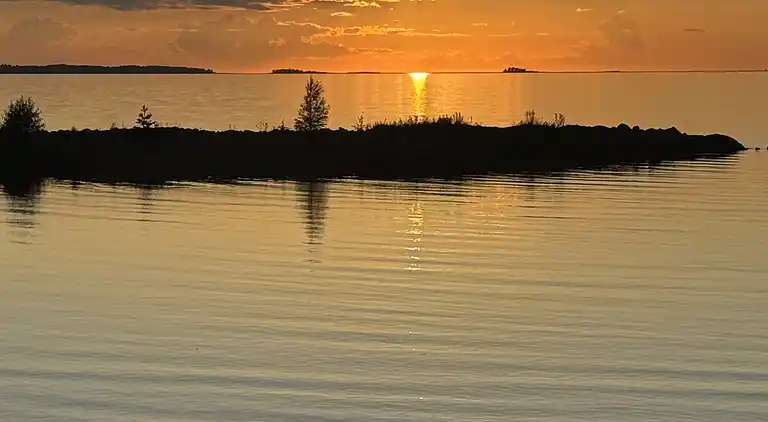 Panoramic view at the shore of Lake Vänern