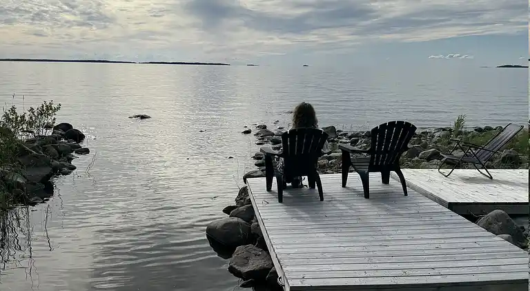 Panoramic view at the shore of Lake Vänern