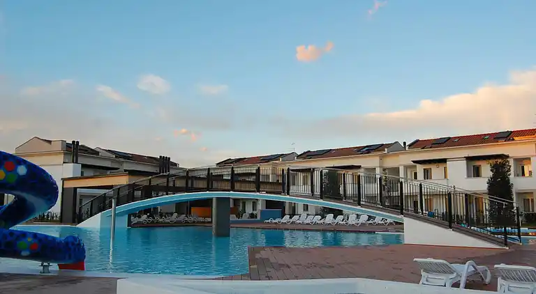 Modern apartment in a residence with pool