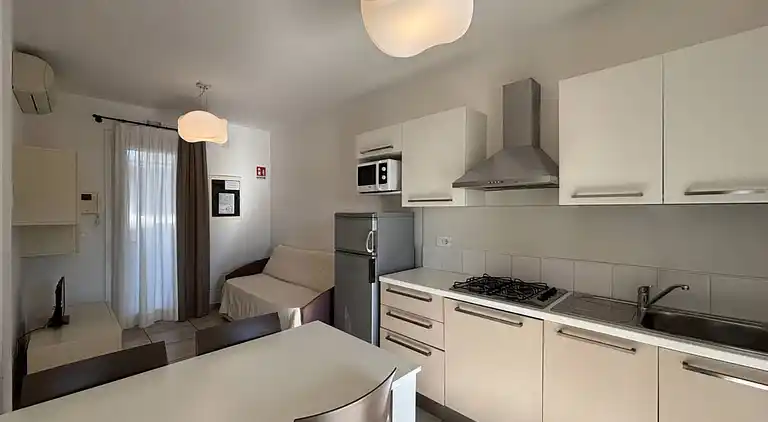 Modern apartment in a residence with pool