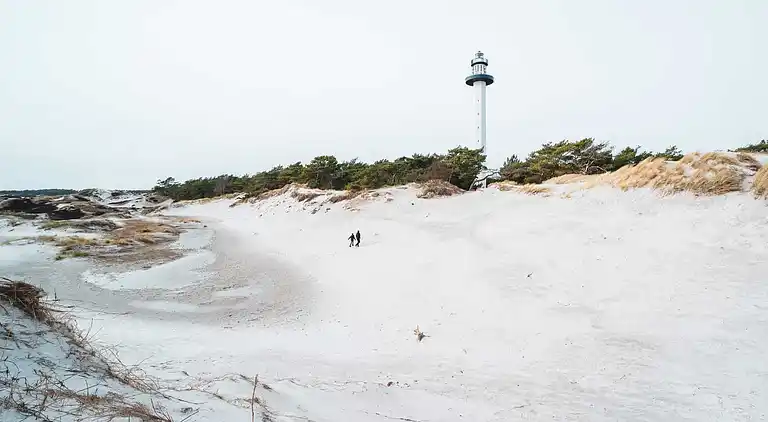 Lys feriebolig nær strand og pool i Dueodde