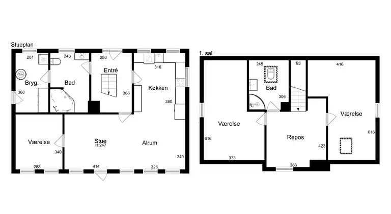 Geräumiges Ferienhaus in Bornholms Natur